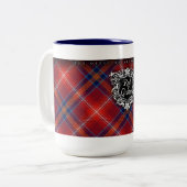 FÜR IHN blaue Tasse - rotes Lichtie - (Vorderseite Links)