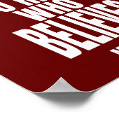 Für ihn, der glaubt, ist alles möglich poster (Ecke)