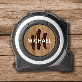 für ihn ein rustikales Holz Mit Monogramm Maßband