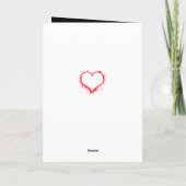 Für ihn eine Karte mit schwarzen Valentinen (Rückseite)