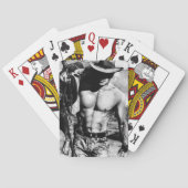 Für ihn eine schöne Kunst Zeichnend Alpha-Männchen Spielkarten (Rückseite)