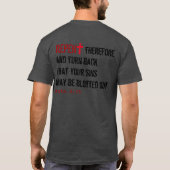 für IHN (Erwachsener): BEREUT + Fungiert 3:19 T-Shirt (Rückseite)