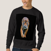 Für ihn ist das Tiger Template das Grundprinzip mo Sweatshirt (Vorderseite)