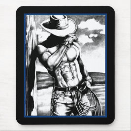 Für ihn Masculine Cool Cowboy Art Mousepad
