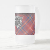 FÜR IHN rote Lichtie GlasTasse - kundengerecht Mattglas Bierglas (VorderseiteRechts)