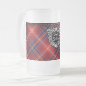 FÜR IHN rote Lichtie GlasTasse - kundengerecht Mattglas Bierglas (Vorderseite Links)