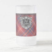 FÜR IHN rote Lichtie GlasTasse - kundengerecht Mattglas Bierglas (Mittel)