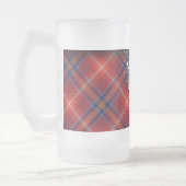 FÜR IHN rote Lichtie GlasTasse - kundengerecht Mattglas Bierglas (Links)