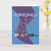 Für ihn Spaß Puzzle Betrunkene Nacht out Geburtsta Karte (Gelbe Blume)