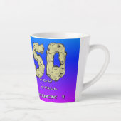 Für ihr 50-jähriges Jubiläum Blue Lila Latte Tasse (Rechts)