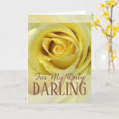 Für ihr Liebe Thema Gelbe Rosenblätter Nah Karte (Gelbe Blume)