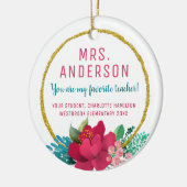 Für ihr Lieblingslehrer Weihnachtsgeschenk Keramik Ornament (Links)