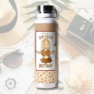 Für ihr lustiges Bikini Vacation Glam Beach Party Trinkflasche