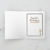 Für ihr lustiges Sparkle Glam jeden Alters Geburts Karte (Innenseite)