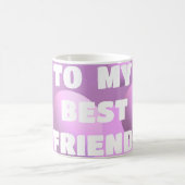 Für Ihre beste Freundin Blasen in rosa Kaffeetasse (Mittel)