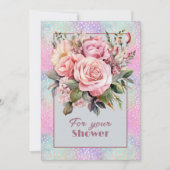 Für Ihre Dusche Mitteilungskarte (Vorderseite)