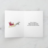 Für Ihre Ehefrau eine Weihnachtskarte Feiertagskarte (Innenseite)