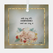 Für Ihre ersten Weihnachten auf Ihrer neuen Zuhaus Ornament Aus Glas (Rückseite)