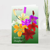 Für Ihre GeburtstagsTochter Karte (Vorderseite)