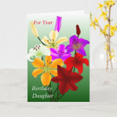 Für Ihre GeburtstagsTochter Karte (Gelbe Blume)