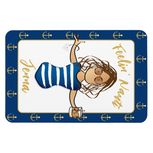 Für ihre Girl-Reise Funny Reisen Kreuzfahrt Tür Magnet (Horizontal)