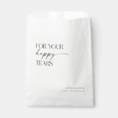 Für Ihre glücklichen Tränen Hochzeitszittel Geschenktütchen (Vorderseite)