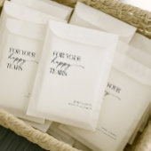 Für Ihre glücklichen Tränen Hochzeitszittel Geschenktütchen