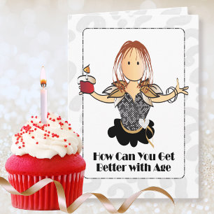 Für ihre kostenlose süße Frau zum Geburtstag Karte