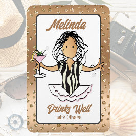 Für ihre Kreuzfahrtschiff Mädchen Urlaub Tür. Magnet