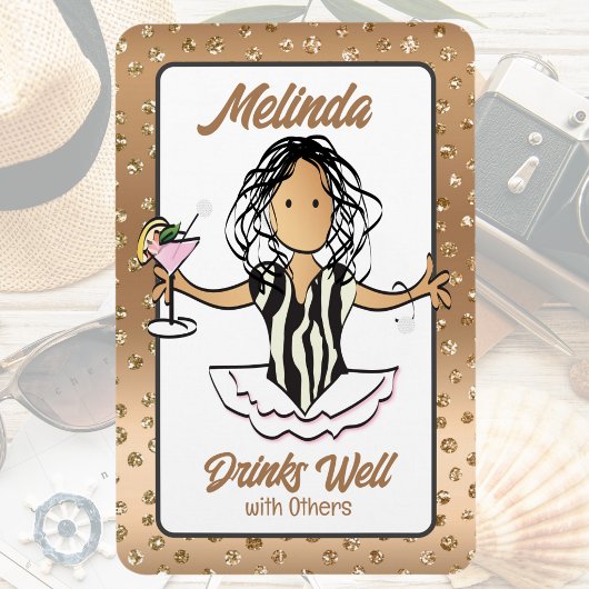 Für ihre Kreuzfahrtschiff Mädchen Urlaub Tür. Magnet