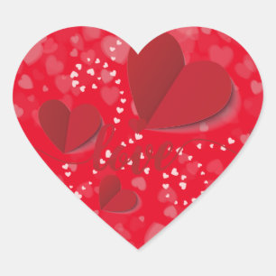 für Ihre Liebe senden Herz-Aufkleber