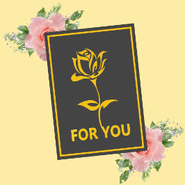 Für Ihre Liebe, Valentinstag-Karte Karte