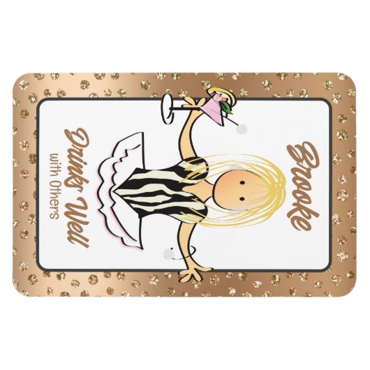 Für ihre lustige Kreuzfahrt Schiff Tür Mädchen Rei Magnet (Horizontal)