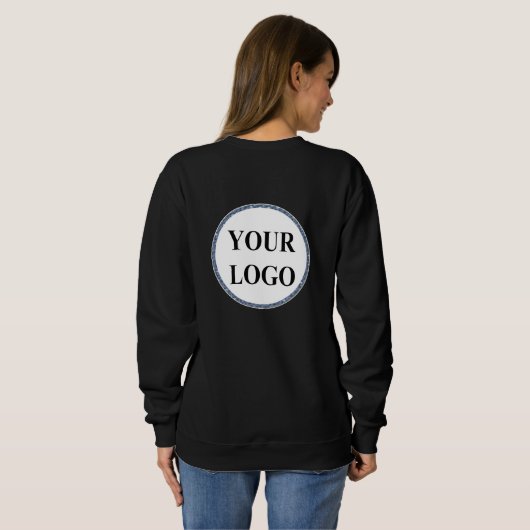 Für ihre Mama-Junge Mutter ADD IHR LOGO HIER Hoodi Sweatshirt (Schwarz voll)