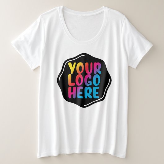 Für ihre Mama-Junge Mutter Fügen Sie hier Ihr Logo Große Größe T-Shirt (Design vorne)