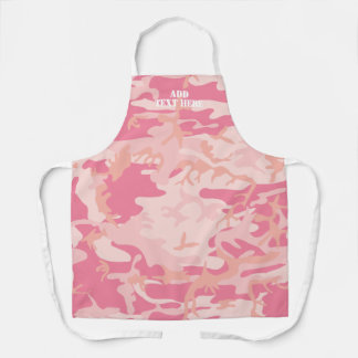 Für ihre moderne Girly Pink Camouflage Camouflage Schürze