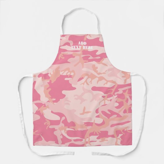 Für ihre moderne Girly Pink Camouflage Camouflage  Schürze (Vorderseite)