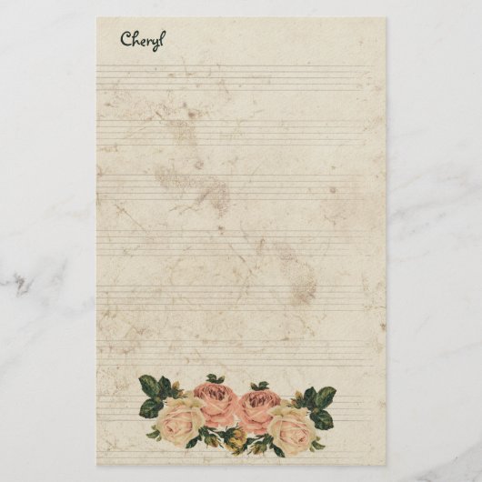 Für ihre rustikale Blüte Briefpapier (Vorderseite)