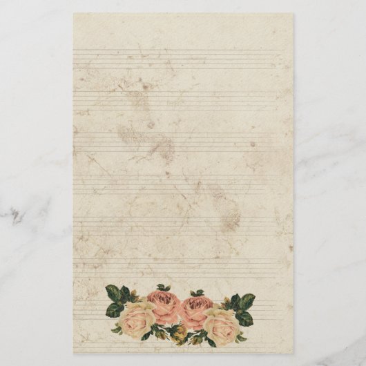 Für ihre rustikale Blüte Briefpapier (Rückseite)