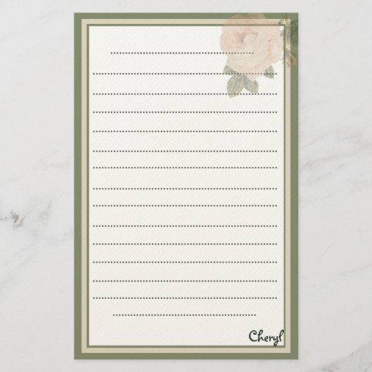 Für ihre rustikale Blüte Briefpapier (Vorderseite)