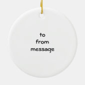 FÜR IHRE "TOP HUND"-ORNATION KERAMIK ORNAMENT (Hinten)