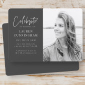 Für ihre virtuelle Feier des Lebens Modernes Foto Einladung