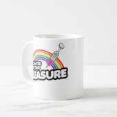 FÜR IHRE ZUFRIEDENHEIT GESPEICHERT KAFFEETASSE (Vorderseite Links)