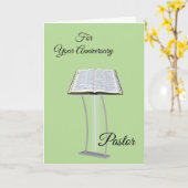 Für Ihren JubiläumsPastor Karte (Gelbe Blume)