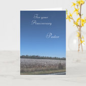 Für Ihren JubiläumsPastor Karte (Gelbe Blume)