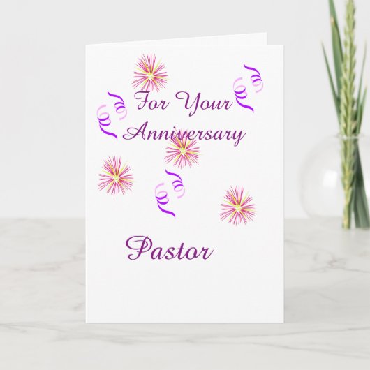 Für Ihren JubiläumsPastor Karte (Vorderseite)