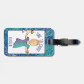 Für ihren lustigen Cartoon Tropical Beach Cruise Gepäckanhänger (Rückseite horizontal)