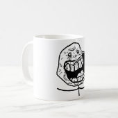 für immer alleingesicht kaffeetasse (Vorderseite Links)