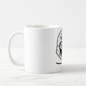 für immer alleingesicht kaffeetasse (Links)