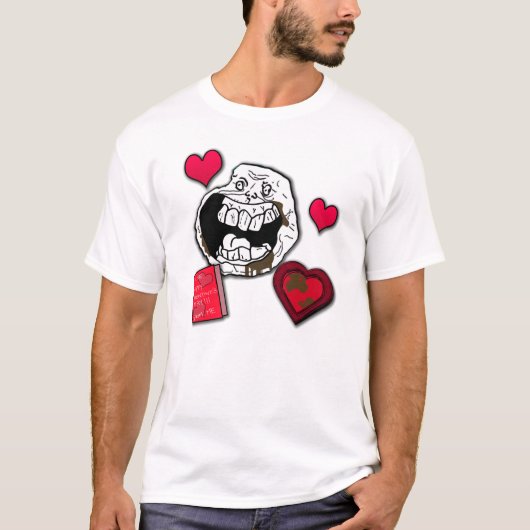 Für immer alleinValentine Meme Shirt (Vorderseite)